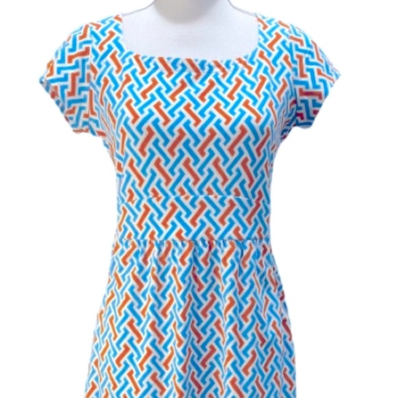 J. McLaughlin Emma Dress Geometric Print Size Medium - Picture 2 of 10